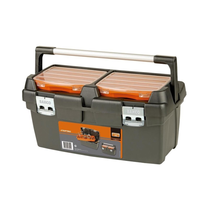 Plastic tool box PTB50 500x295x270mm 27L metallic latches Plastic tool box PTB50 500x295x270mm 27L metallic latches