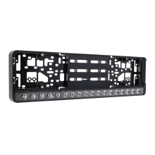 Integrated LED remote light in the license plate