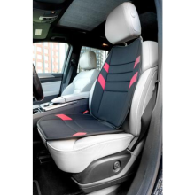 Seat cover 2mm foam padding, black red