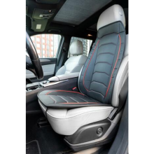 Seat cover 5mm foam padding, black red