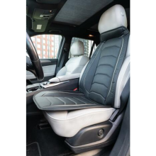 Seat cover 5mm foam padding, black grey