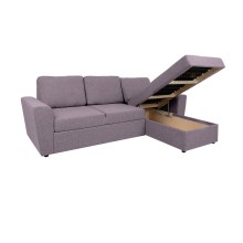 Corner sofa bed INGMAR vintage pink