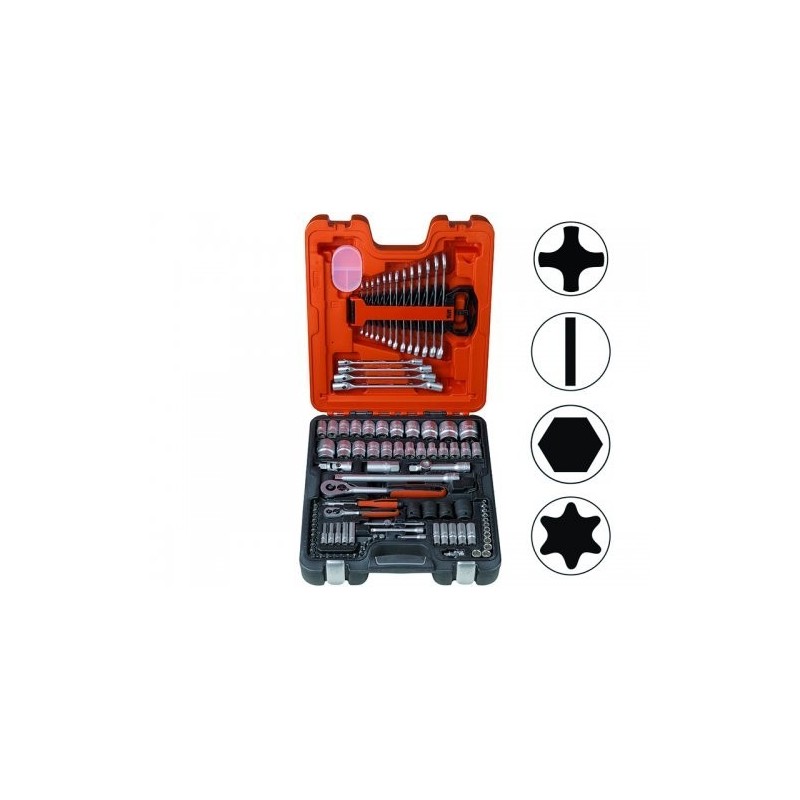 Socket and spanners set 1/4" and 1/2" 106 pcs Metric+INCH Socket and spanners set 1/4" and 1/2" 106 pcs Metric+INCH