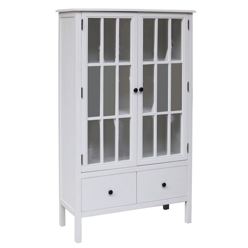 Display cabinet DEVON 80.5x35xH136cm, white Display cabinet DEVON 80.5x35xH136cm, white