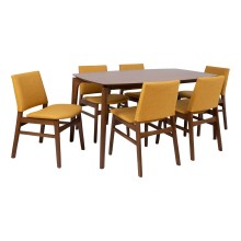 Dining set HAYDIE with 6 chairs