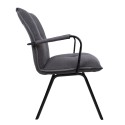Chair EDDY with armrests, grey