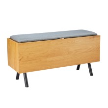 Hall bench AALBORG 90x32xH46cm, oak