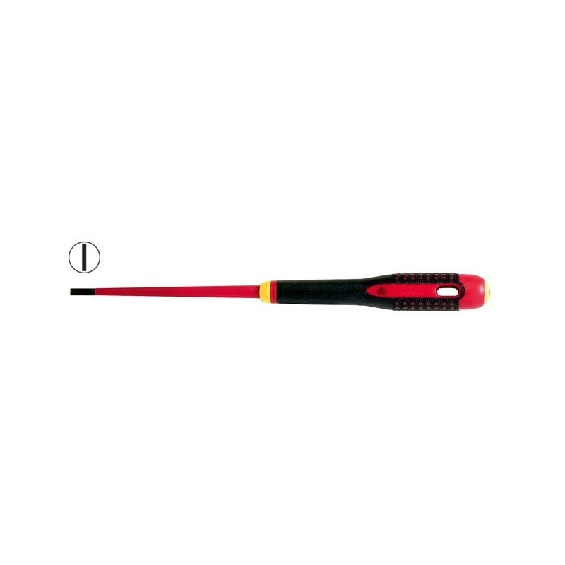 Insulated screwdriver ERGO™ SLIM slotted 1,2x6,5x150mm 1000V VDE straight Insulated screwdriver ERGO™ SLIM slotted 1,2x6,5x150mm 1000V VDE straight