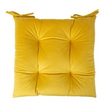 Подушка на стул VELVET 2, 40x40см, желтая