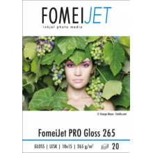 Photo paper PRO Gloss 10x15 / 20 lpp 265g/m2 (EY5200), FOMEI