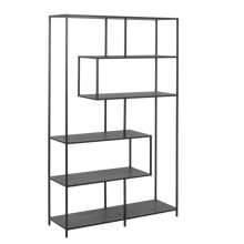 Shelf SEAFORD 114x35xH185cm, black