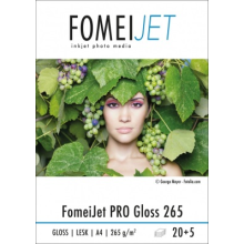 Photo paper PRO Gloss A4 / 20+5 lpp 265g/m2 (EY5206), FOMEI