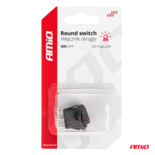 Switch round 12V 20A red led