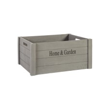 Wooden box HOME&GARDEN-3, S- 31x21xH18cm, grey