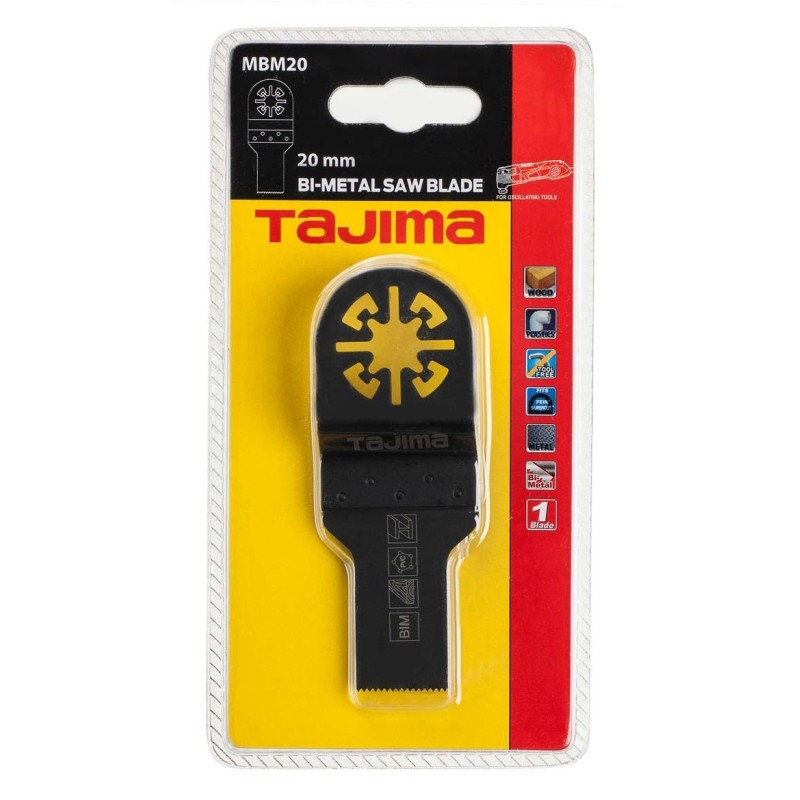 Multitool bimetal saw blade, flush cut 20mm. For wood, plastic and metal Multitool bimetal saw blade, flush cut 20mm. For wood, plastic and metal