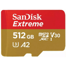 Välkmälukaart, Micro SDXC 512GB klass 10 UHS-I SDSQXAV-512G-GN6MA, Sandisk