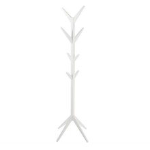Coat hanger ASCOT 42x42xH178cm, 8-hangers, material: wood, color: white, finish: lacquered