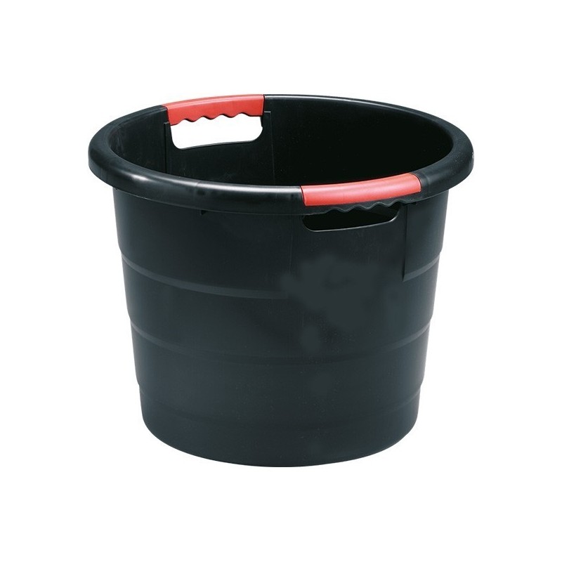 Multi-purpose round container TONI, black 70L