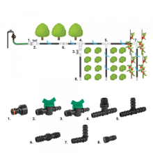Set of accessories for drip line 16mm - 42pcs.