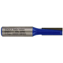 Straight slot cutter, 8x8 mm, 8mm shank