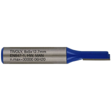 Straight slot cutter, 5x8 mm, 8mm shank