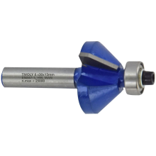 Chamfer cutter with ball bearing, 45x20 mm, 45°, 8mm shank