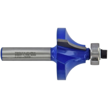 Quarter round cutter with ball bearing, 29x8 mm, 8mm shank