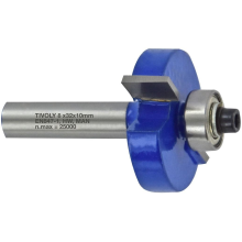 Rabbeting cutter with ball bearing, 31.8x10 mm, 8mm shank