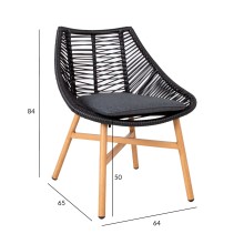 Chair HELSINKI black