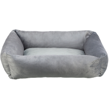 Lionel bed, recycled, square, 80 × 65 cm, grey