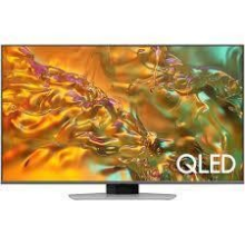 TV Set SAMSUNG 85" (4K/Smart, QLED, 3840x2160, Wireless LAN, Bluetooth, Tizen, Silver, QE85Q80DATXXH)