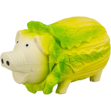 Cabbage pig, latex, 23 cm, light green