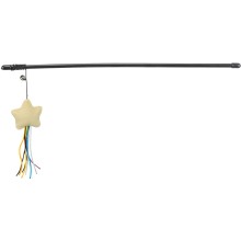 Playing rod star, plastic plush, catnip, 46 cm