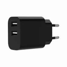 LAADIJA USB UNIVERSAALNE BLACK/2P TA-UC-2A12-01-BK GEMBIRD