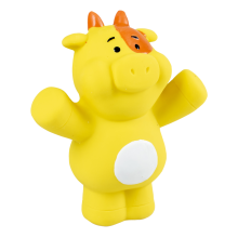 Dog toy latex Cow yellow 11x5,5x12cm