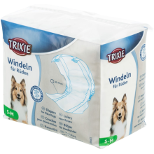Diapers for male dogs, XS: 20–42 cm, 12 pcs.