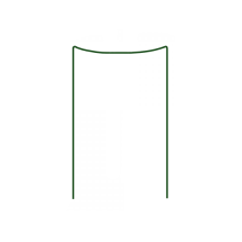 Ring support for plants 1/3 wheel, diameter 40cm / height 60cm