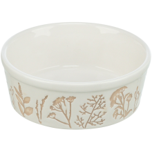 Bowl, textured motif, ceramic, 0.3 l ø 12 cm, white taupe