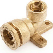 Wallplate female elbow Ø25-3/4''