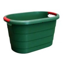 Multi-purpose oval container TONI, green 46L