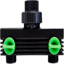 DOUBLE SQUARE TAP CONNECTOR BL 