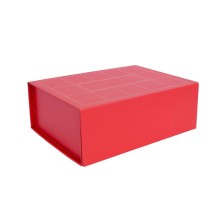 Paper box TRUDY 26x18x8.5cm foldable, red