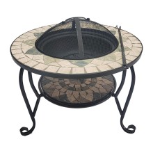 Fire pit MOSAIC 60x60xH45cm, beige