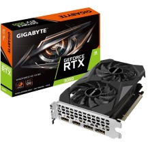 Graphics card Nvidia geforce rtx 3050 (6 gb, gddr6, 96 bit, pcie 4.0 16x, memory 14000 mhz, gpu 1477 mhz, 2xhdmi), Gigabyte