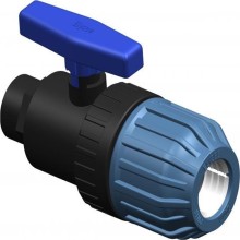 PP Compression ball valve 40x1 1/4" F Elysee