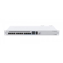 Свитч типа l3 (стойка 1u, 8x10base-t/100base-tx, 4xsfp, 1xrj45, crs312-4c+8xg-rm), Микротик