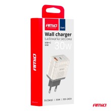 Quick charger 220V 30W USB-A+USB-C