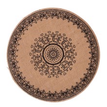 Placemat SUN D38cm, black print, mix