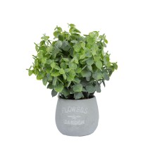 Artificial flower GREENLAND in pot, wide leaf