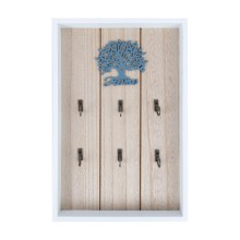 Key cabinet HAZEL 20xH30cm, blue tree